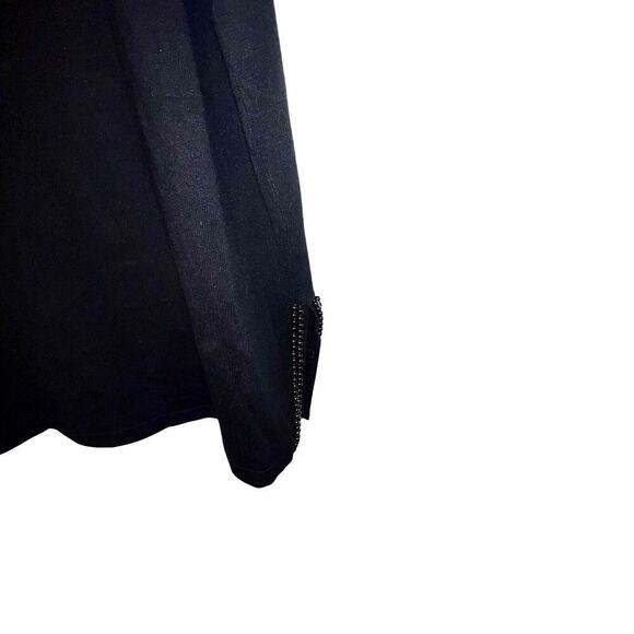 Calligraphy XL, Goth micro ribbed a-line beaded side slit knit midi skirt new
￼ - Picture 5 of 9